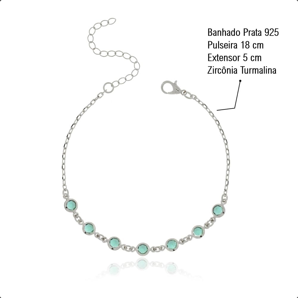 Elyra Joyas | Set Corazón Turmalina Acabado Plata