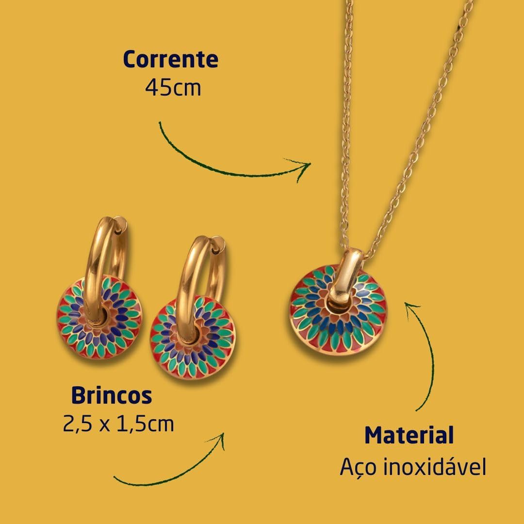 Elyra Joyas | Set Talavera de Acero Inoxidable