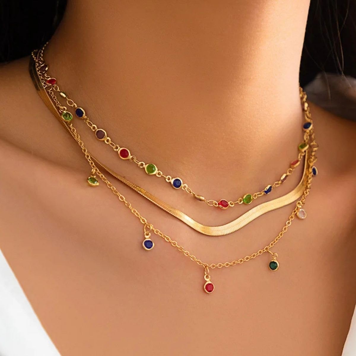 Elyra Joyas | Trío de Collares Powerful Colors