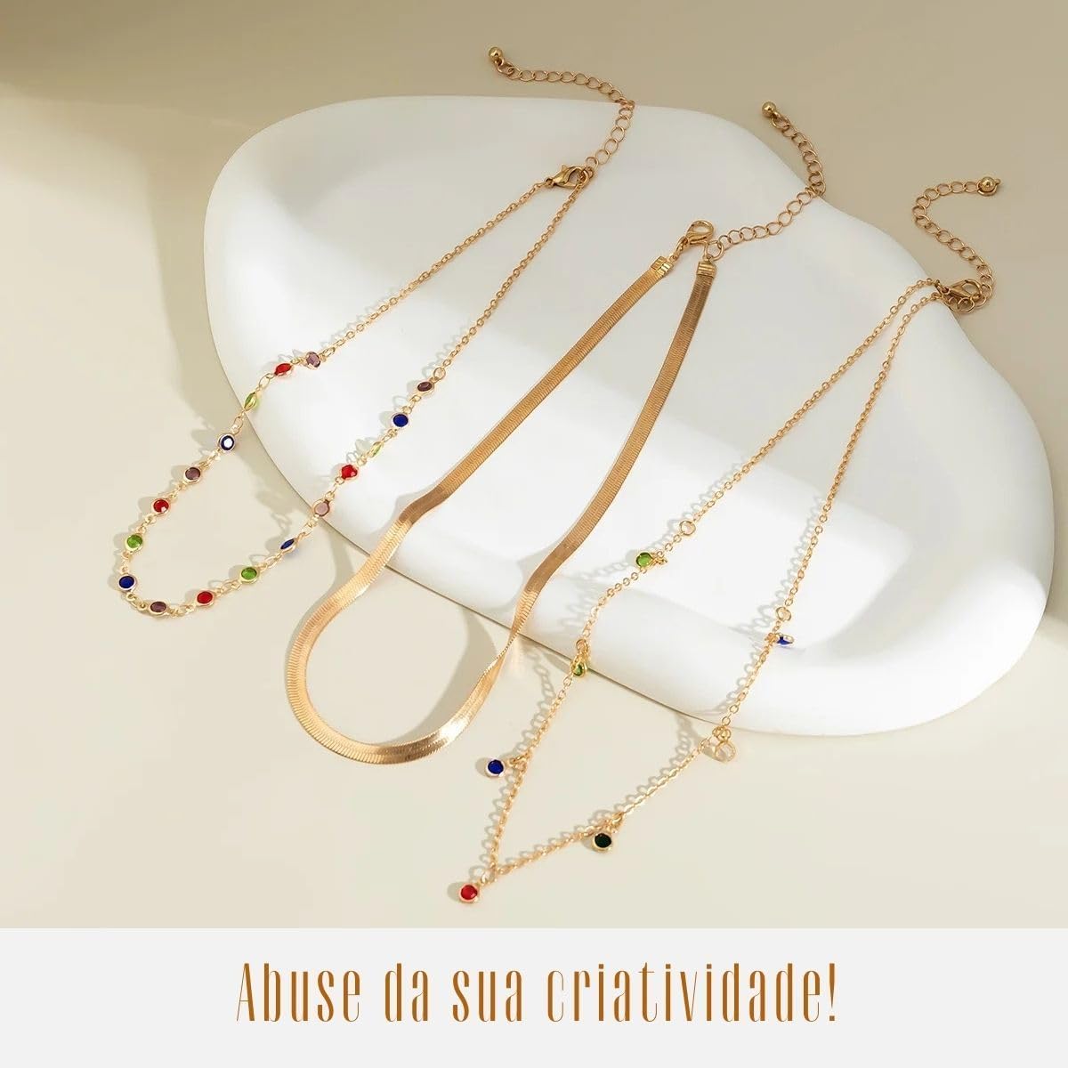 Elyra Joyas | Trío de Collares Powerful Colors