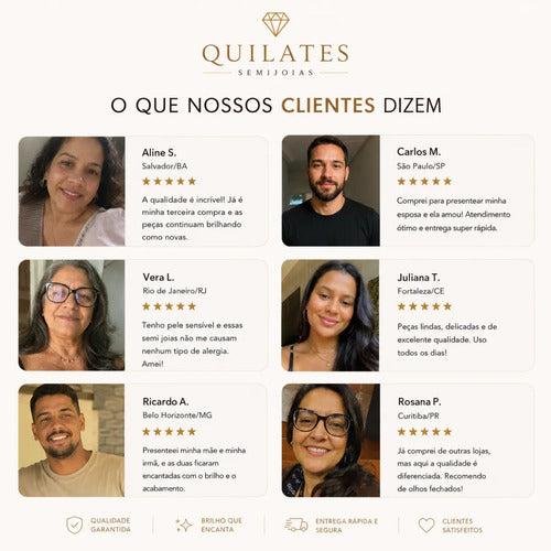 Conjunto Colar E Brinco Coração Presente Namorada Esposa