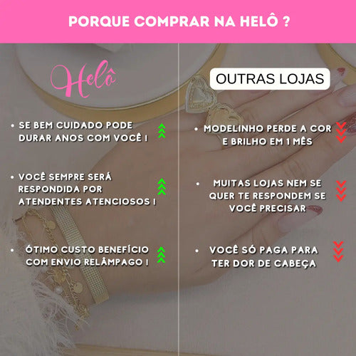 Pulseira Feminina Corrente Elo Português, Banhado A Ouro 18k