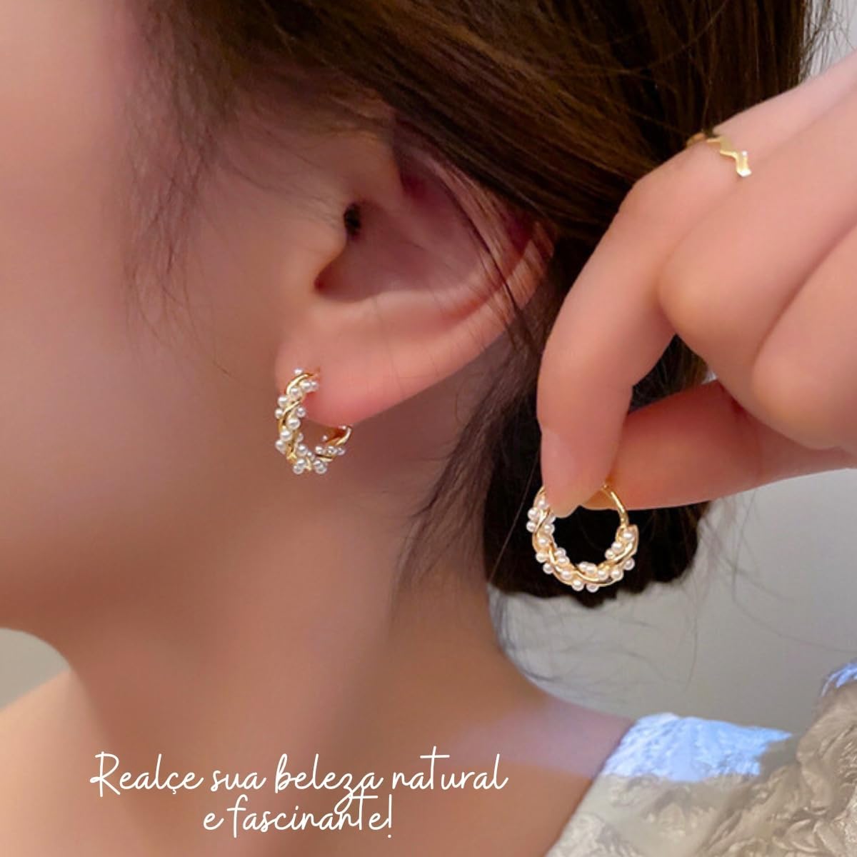 Elyra Joyas | Aros Perla Clásica 2 cm