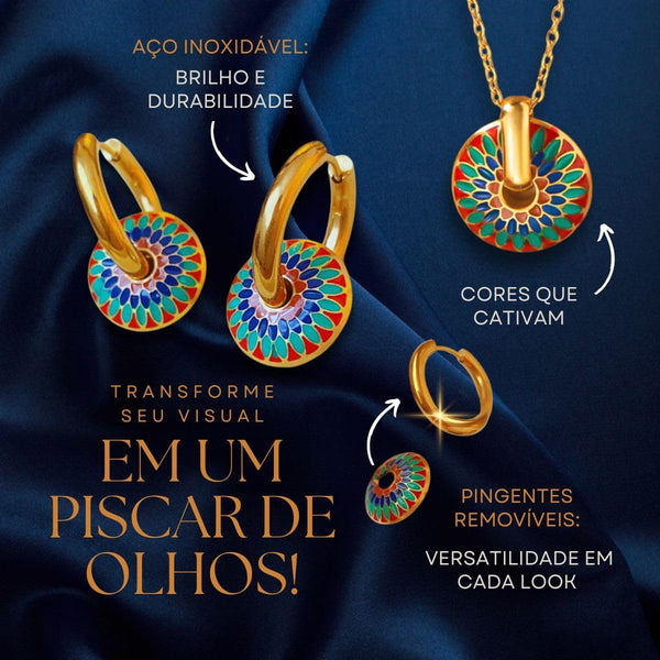 Elyra Joyas | Set Talavera de Acero Inoxidable