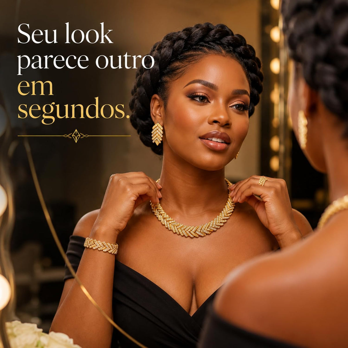 Elyra Joyas | Set Crystal Glam de 4 Piezas