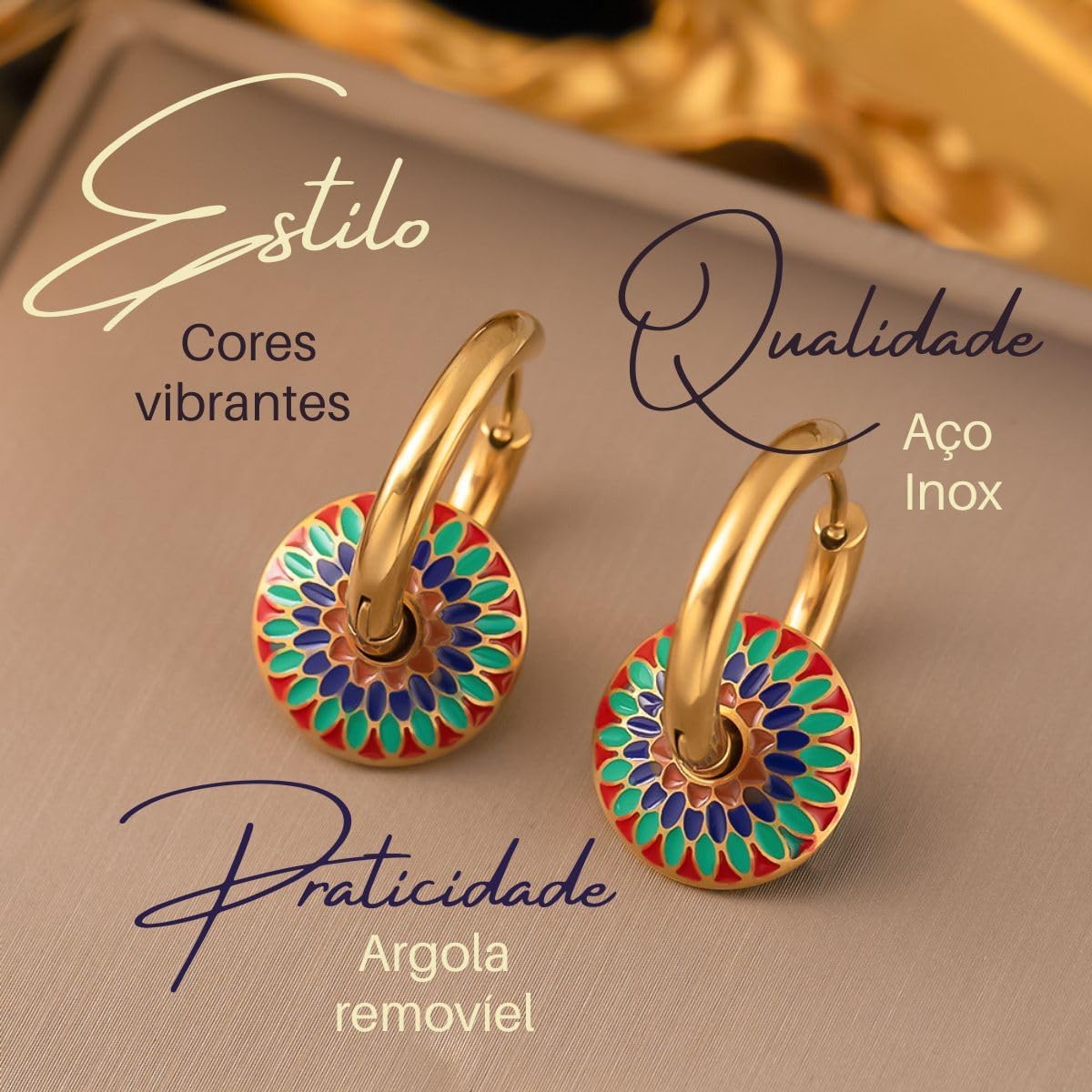 Elyra Joyas | Set Talavera de Acero Inoxidable