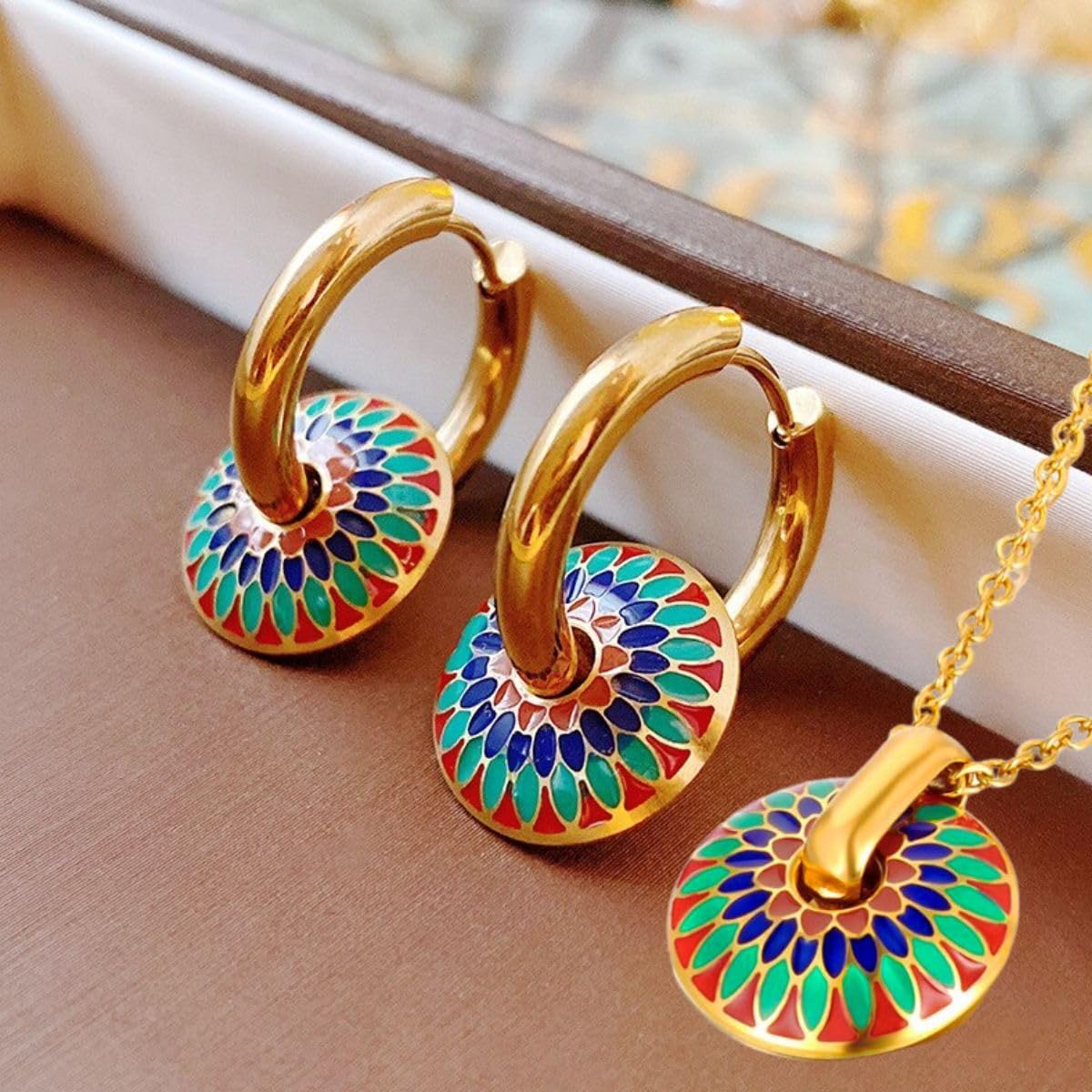Elyra Joyas | Set Talavera de Acero Inoxidable