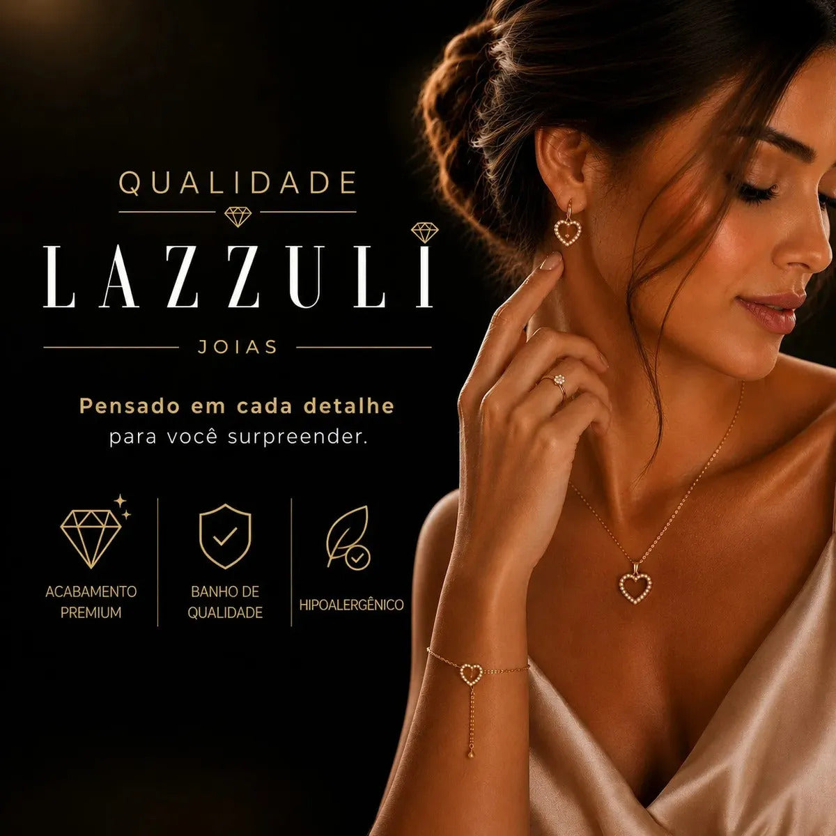 Colar Ponto De Luz 0.4 Cm Banhado A Ouro 18k
