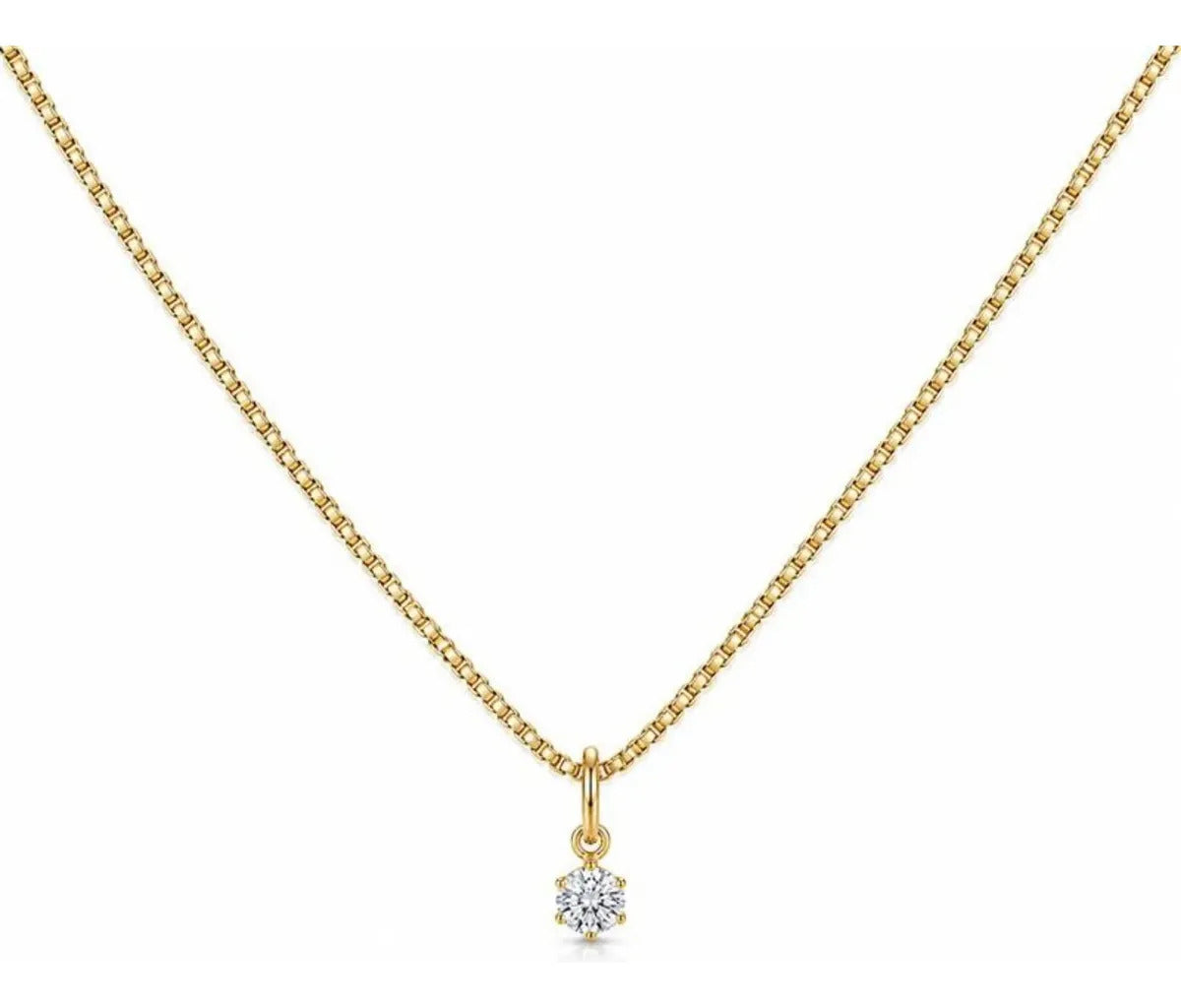 Colar Ponto De Luz 0.4 Cm Banhado A Ouro 18k