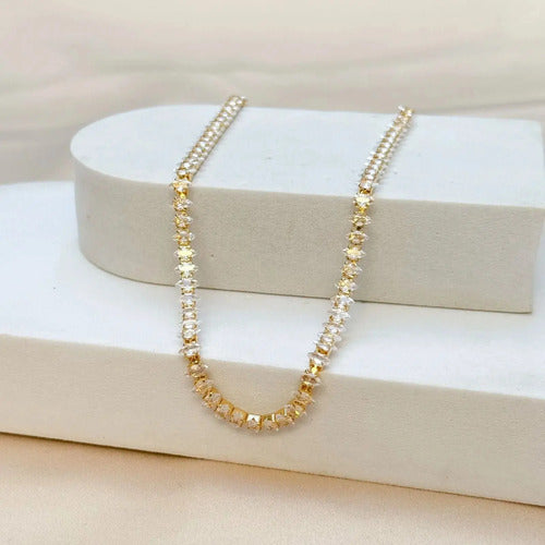 • Choker Riviera Majestic – Cristales Dorados