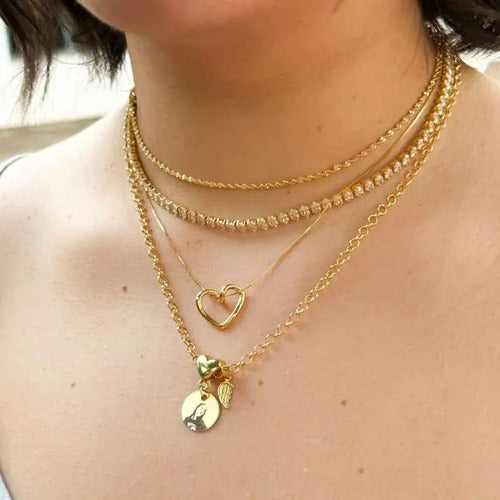 • Choker Riviera Majestic – Cristales Dorados